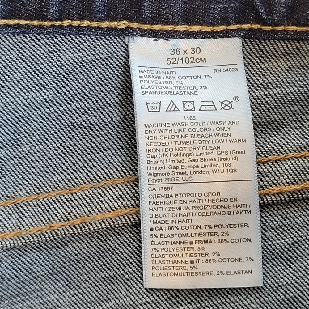 Banana Republic Tapered Fit RMD dark wash plain Jeans Sz 36x30